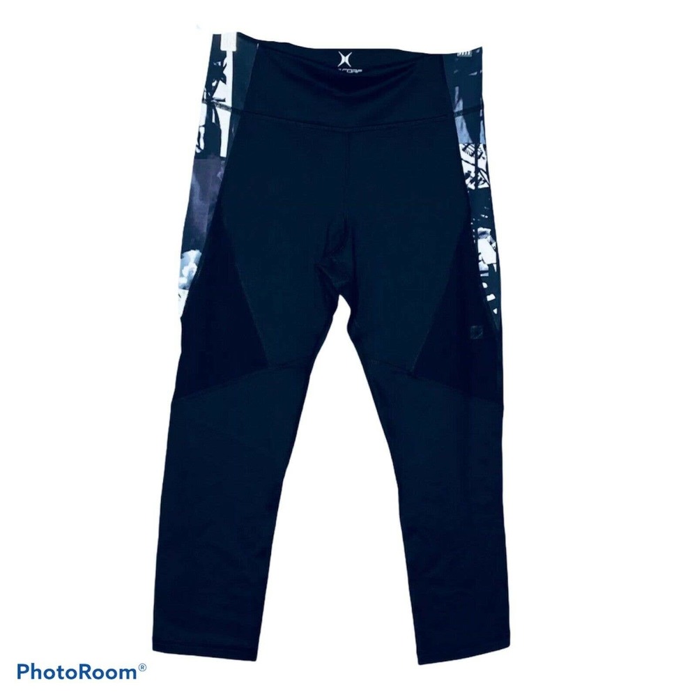 Express Women's Exp Core‎ Athletic Performance Crop Black Legging S/P NWT